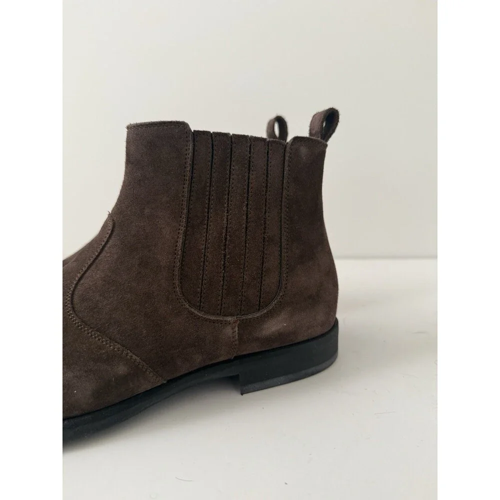 Kiton Suede Brown Chelsea Boots  - Made In Italy - 8UK (8.5-9US)